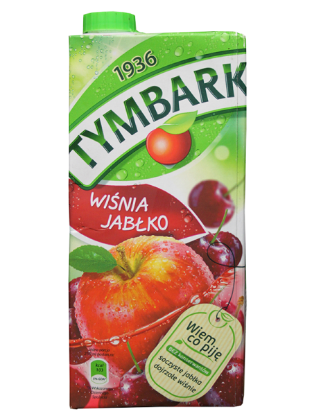 Tymbark - Apfel-Kirsch Getränk 1L