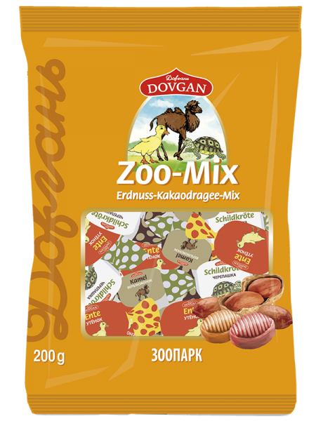 Caramel-Bonbons "ZOO" mit Schoko-Nuss Füllung