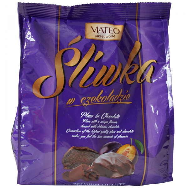 Sliwka, Pflaume in Schokolade 250 g x 12 Stk/Krt