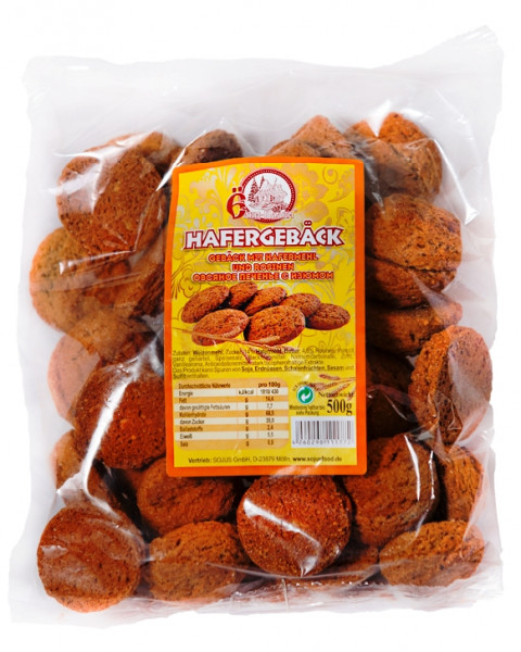 Hafergebäck mit Rosinen 500g