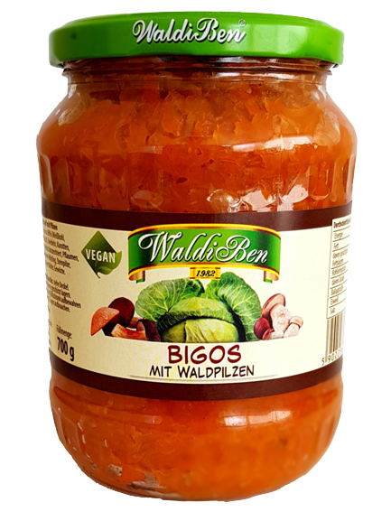 WaldiBen - Bigos Sauerkraut stew with mushrooms vegan 700g